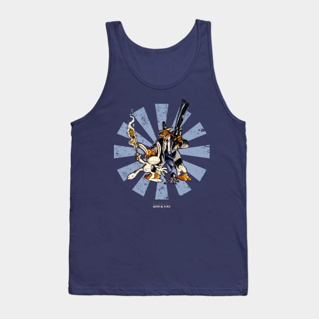 Sam And Max Retro Japanese Tank Top by Nova5